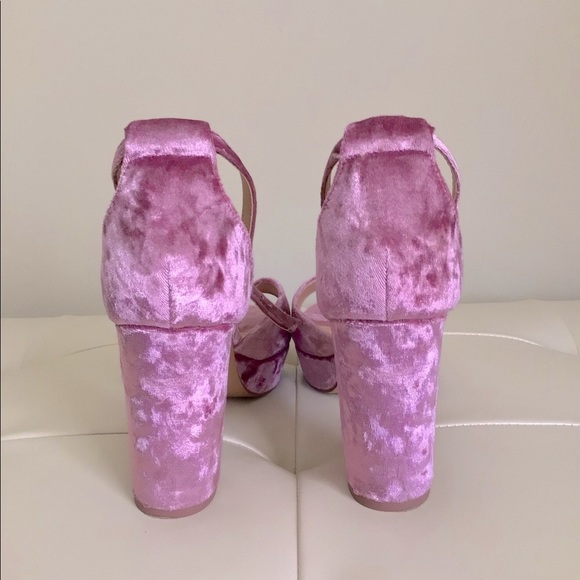 Lulus crush velvet platform sandals - Picture 4 of 5